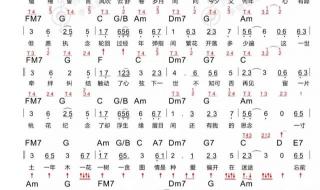 吉他谱 一个人唱情歌吉他谱